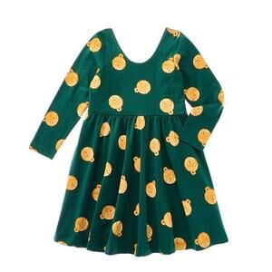 Monica & Andy Green Jingle Bell Holiday Dress Girls Size 5T